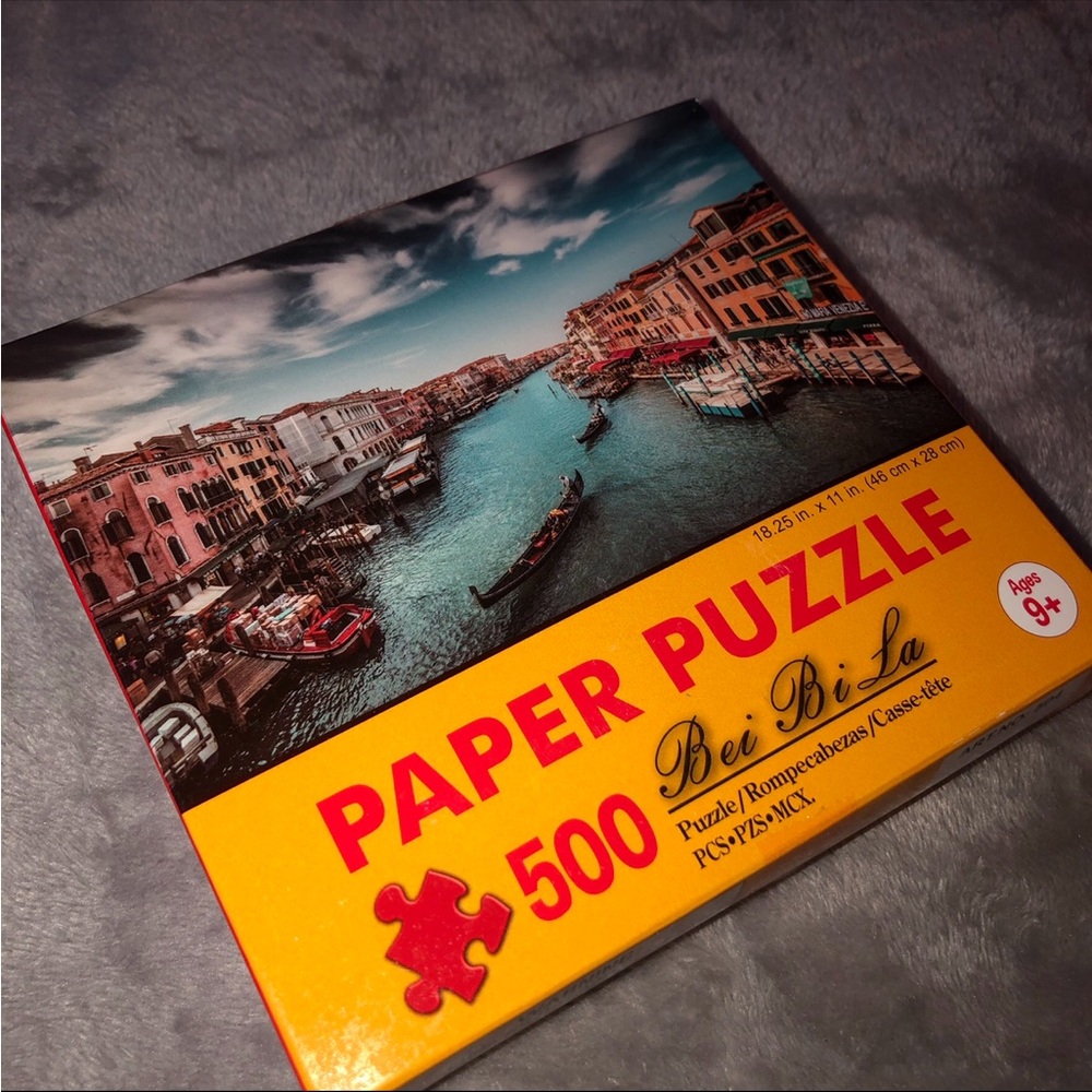 Bei Bi La 500 Piece Paper Puzzle/ Italy Venice Grand Canal water view